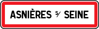 panneau ville asnieres