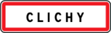 panneau ville clichy